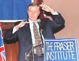 Think tank man pontificating