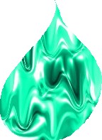 green drop of oil